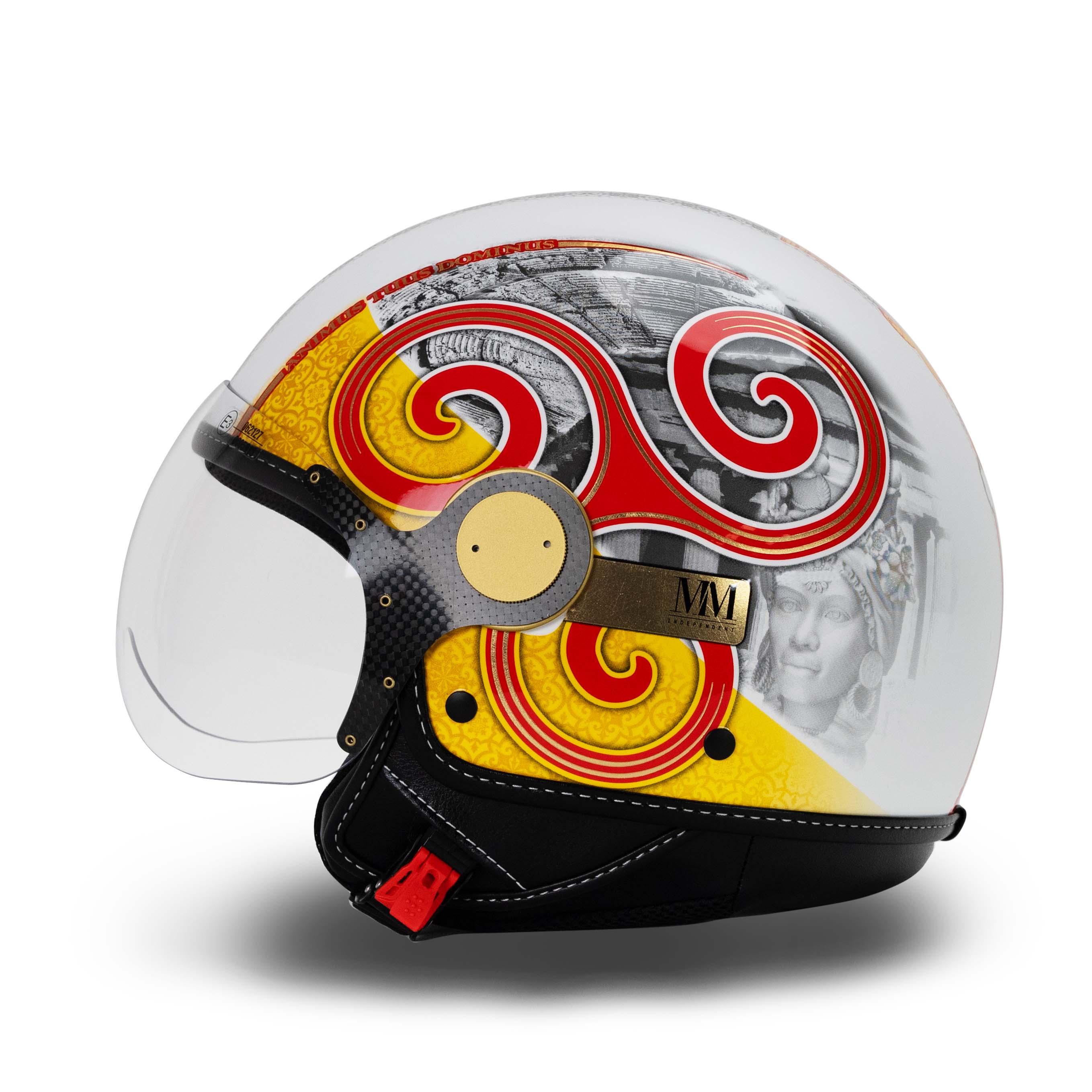 Sicily Trinacria 2.0 Yellow-Red Helmet LIMITED EDITION MM Independent