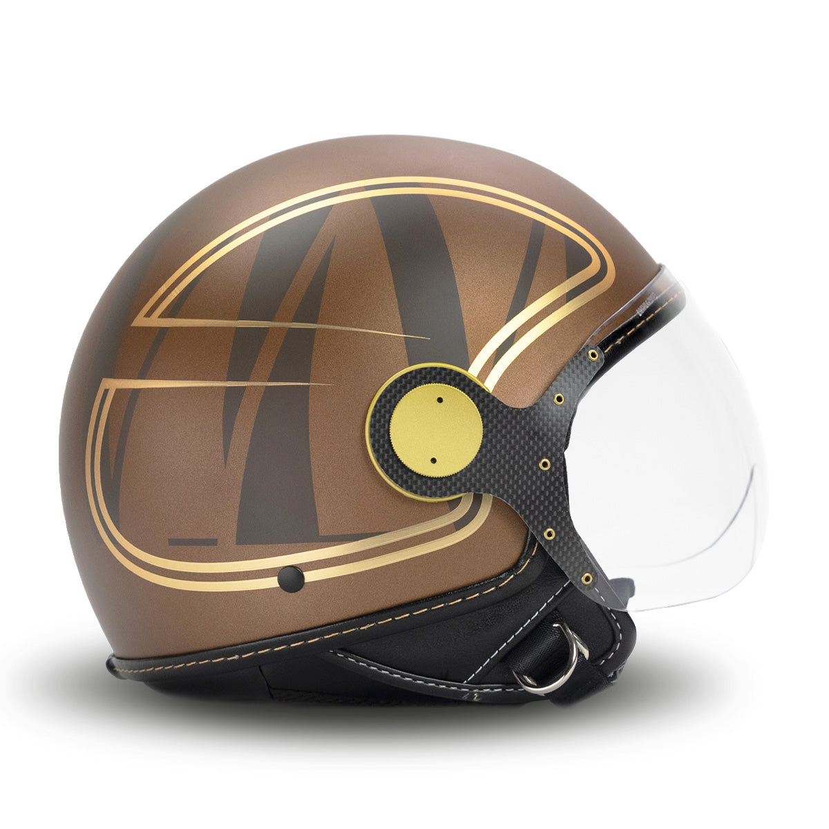 Elegant Helmet in Brown Gold MM Independent