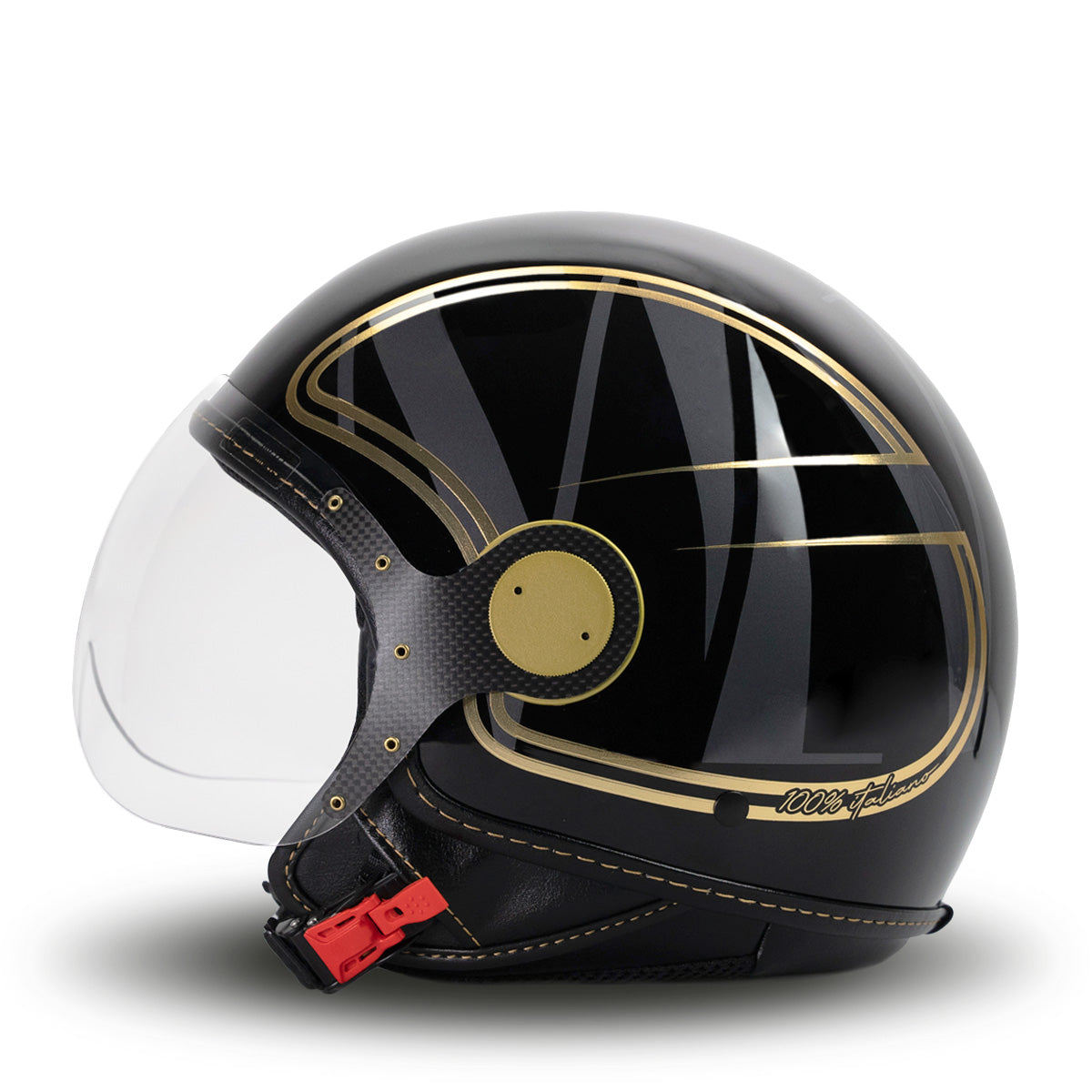 Casque élégant en or noir MM Indépendant