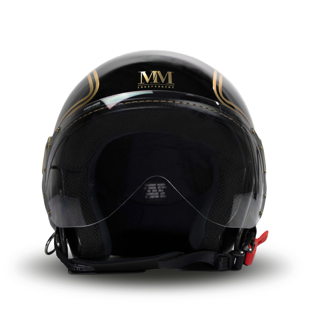 Elegante Casco en Oro Negro MM Independiente