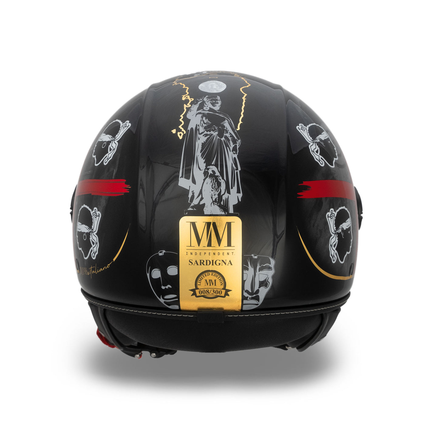 Casco Sardegna Nero MM Independent Edizione Limitata