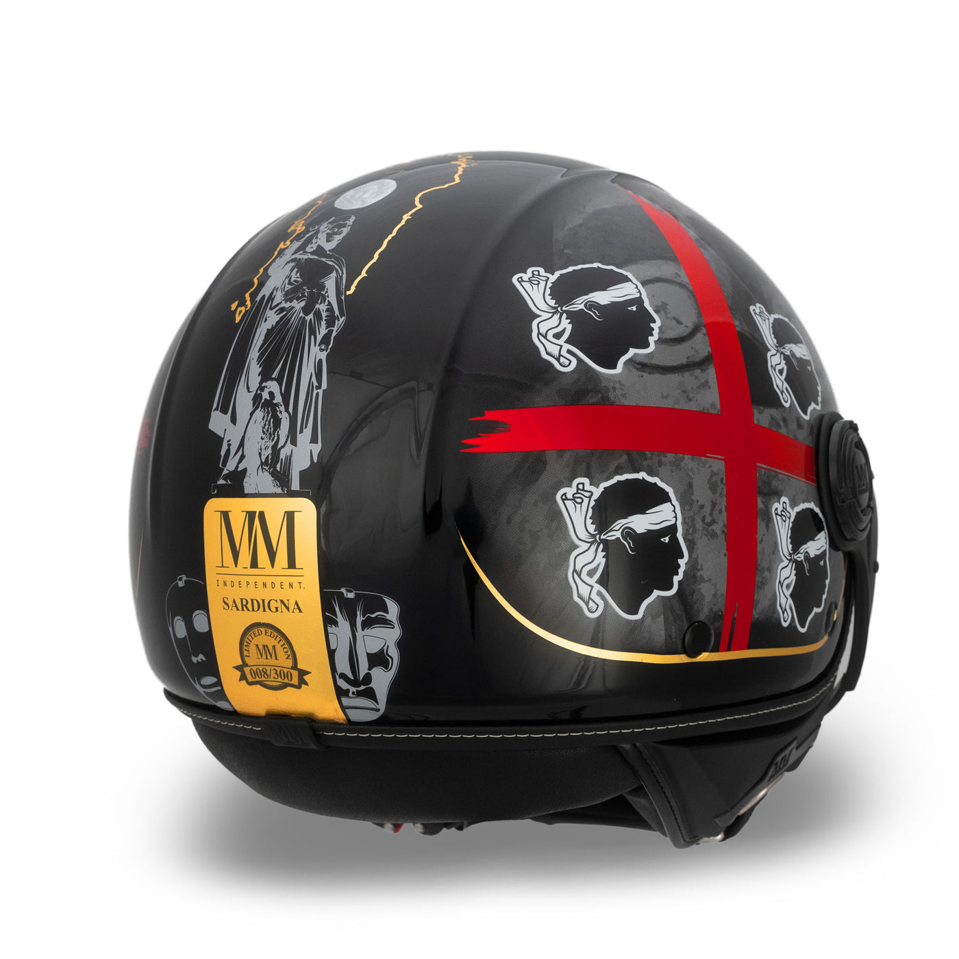 Casco Sardegna Nero MM Independent Edizione Limitata