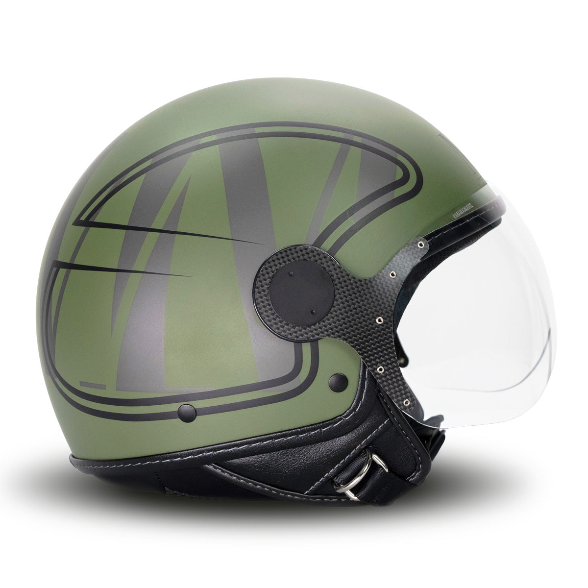 Casco Elegante en Verde Militar MM Independent