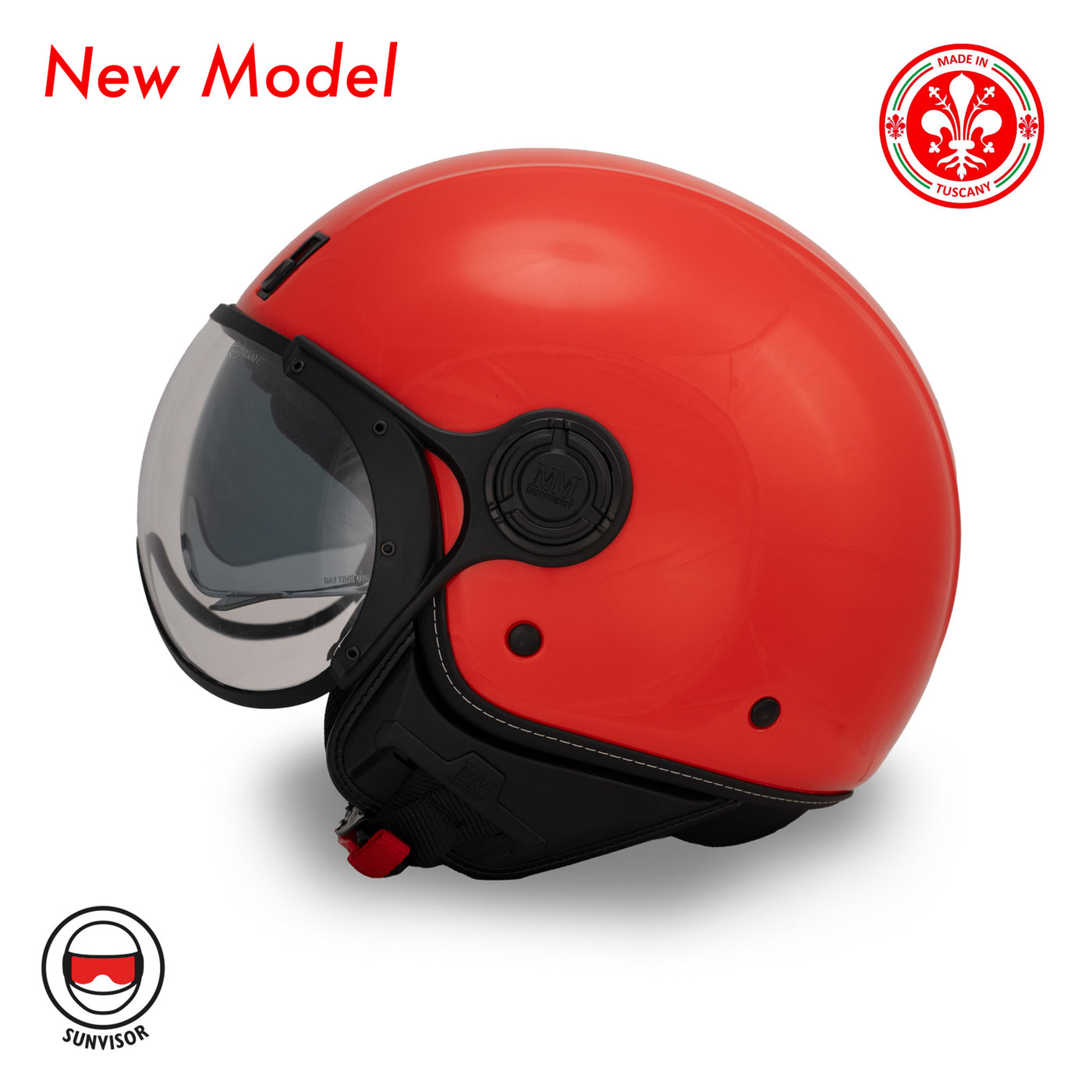 Helmet JET A-Ventura Red Monochrome by MM Independent