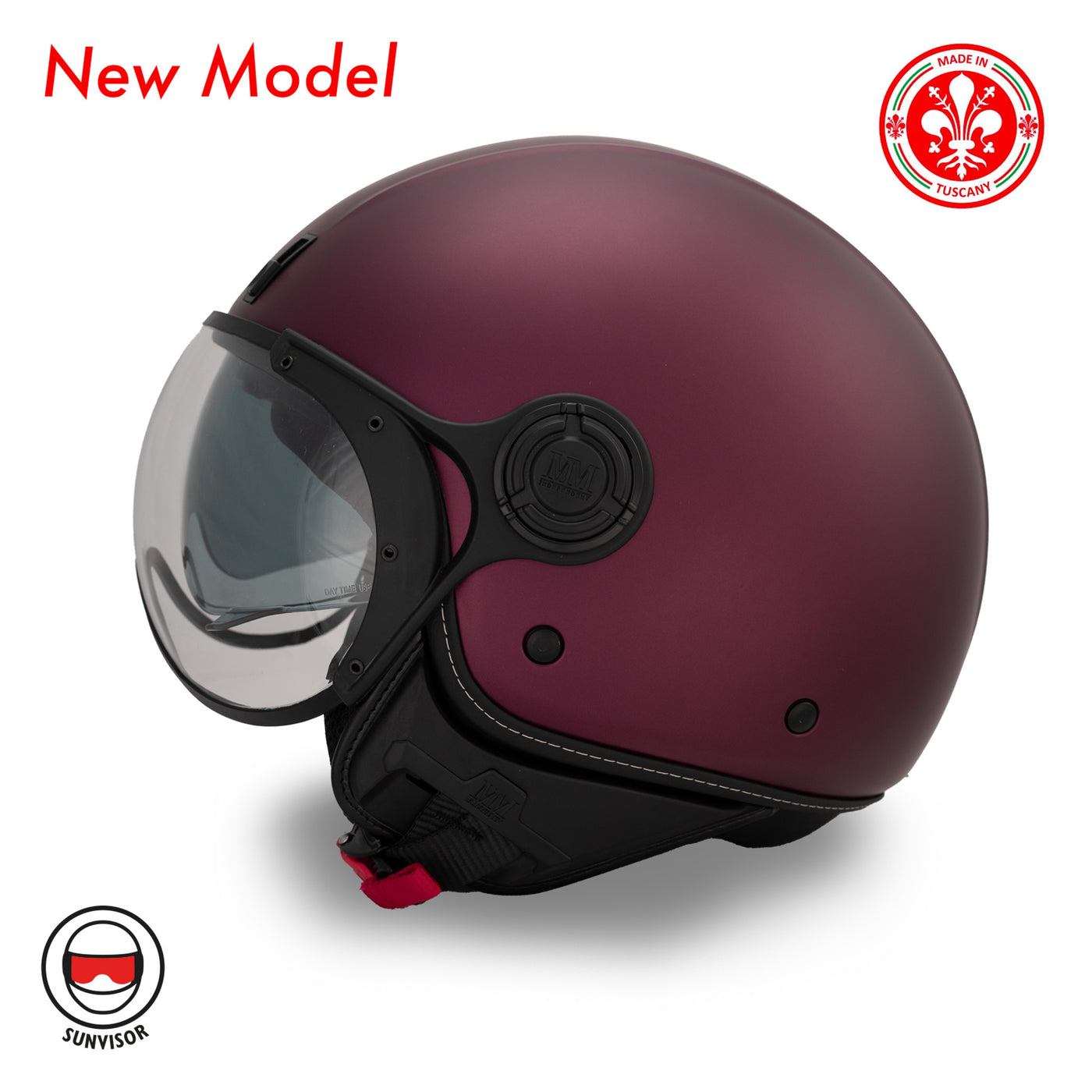 Helmet JET A-Ventura Magenta Monochrome by MM Independent