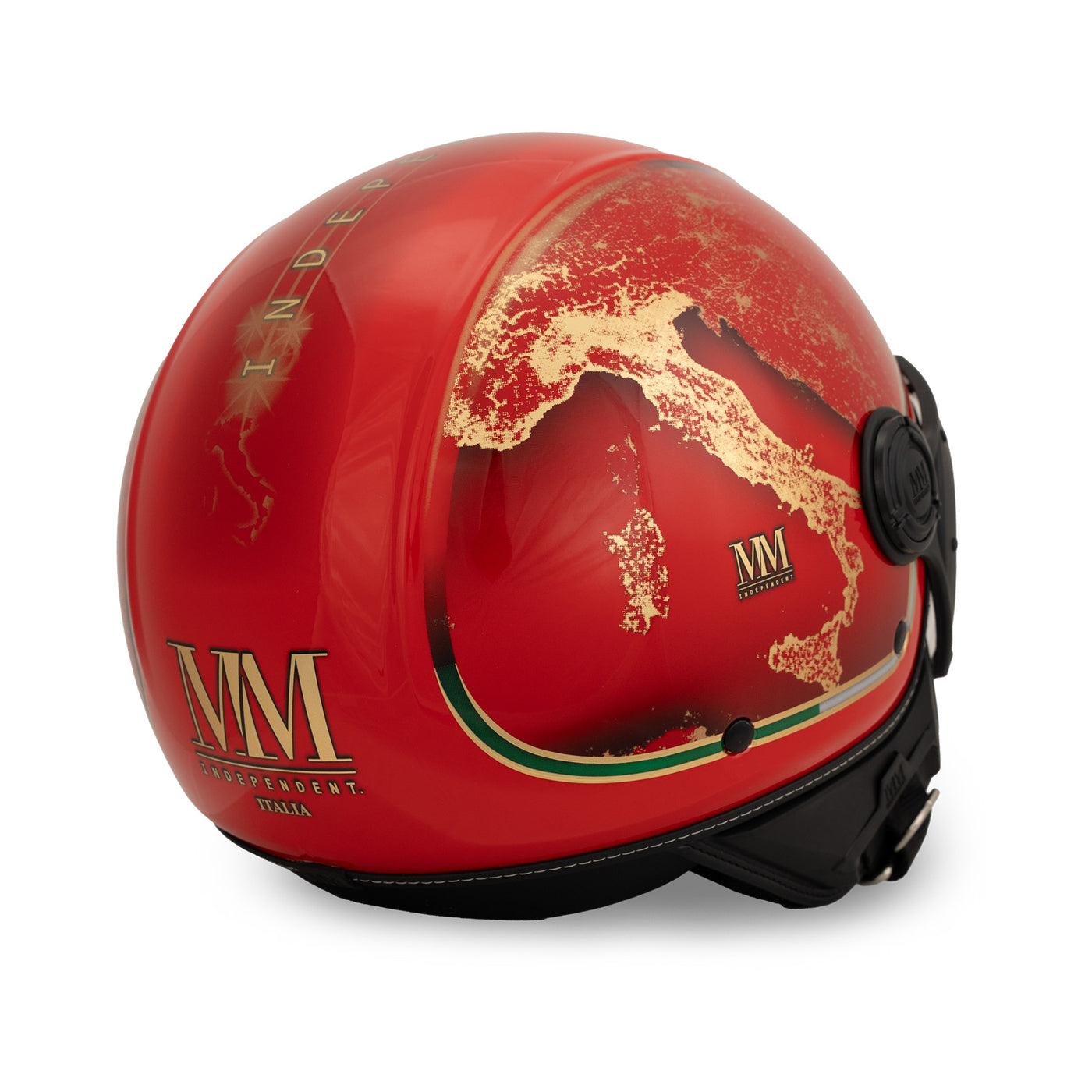 MM Independent Red Eclipse Jet Helmet | Limited Edition of 300 