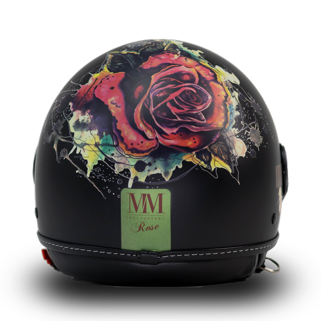 MM Independent Black Rose Tattoo Helmet – sphelmets.it