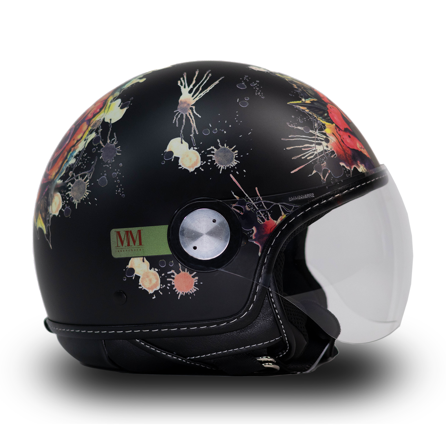 Casco Tattoo Rose Nero MM Independent