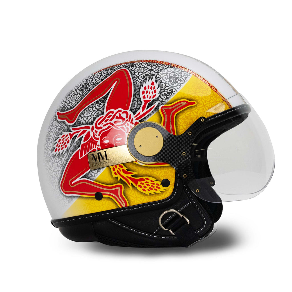 Sicily Trinacria 2.0 Yellow-Red Helmet LIMITED EDITION MM Independent