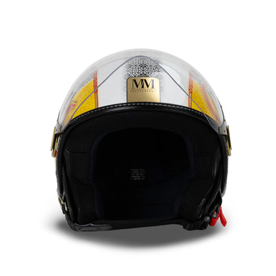 Casco Sicilia Trinacria 2.0 Giallo-Rosso LIMITED EDITION MM Independent