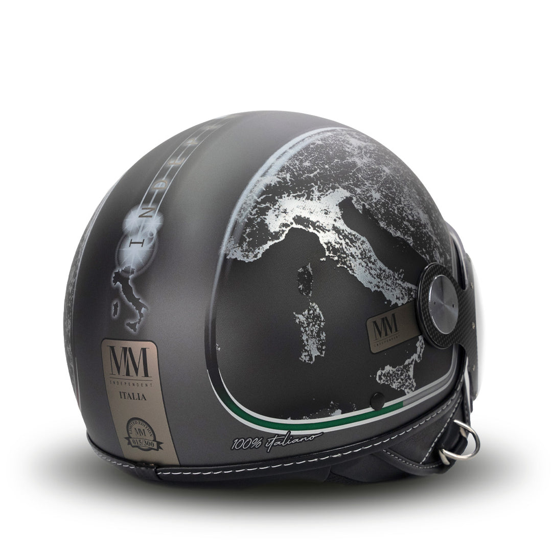Helmet Italy Sideral Gray MM Independent - sphelmets.co.uk