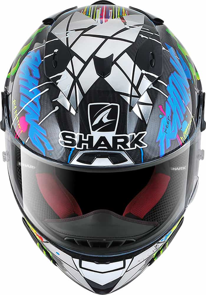 Shark Race-R Pro Carbon Guintoli Replica Lorenzo Catalunya vista dall'alto