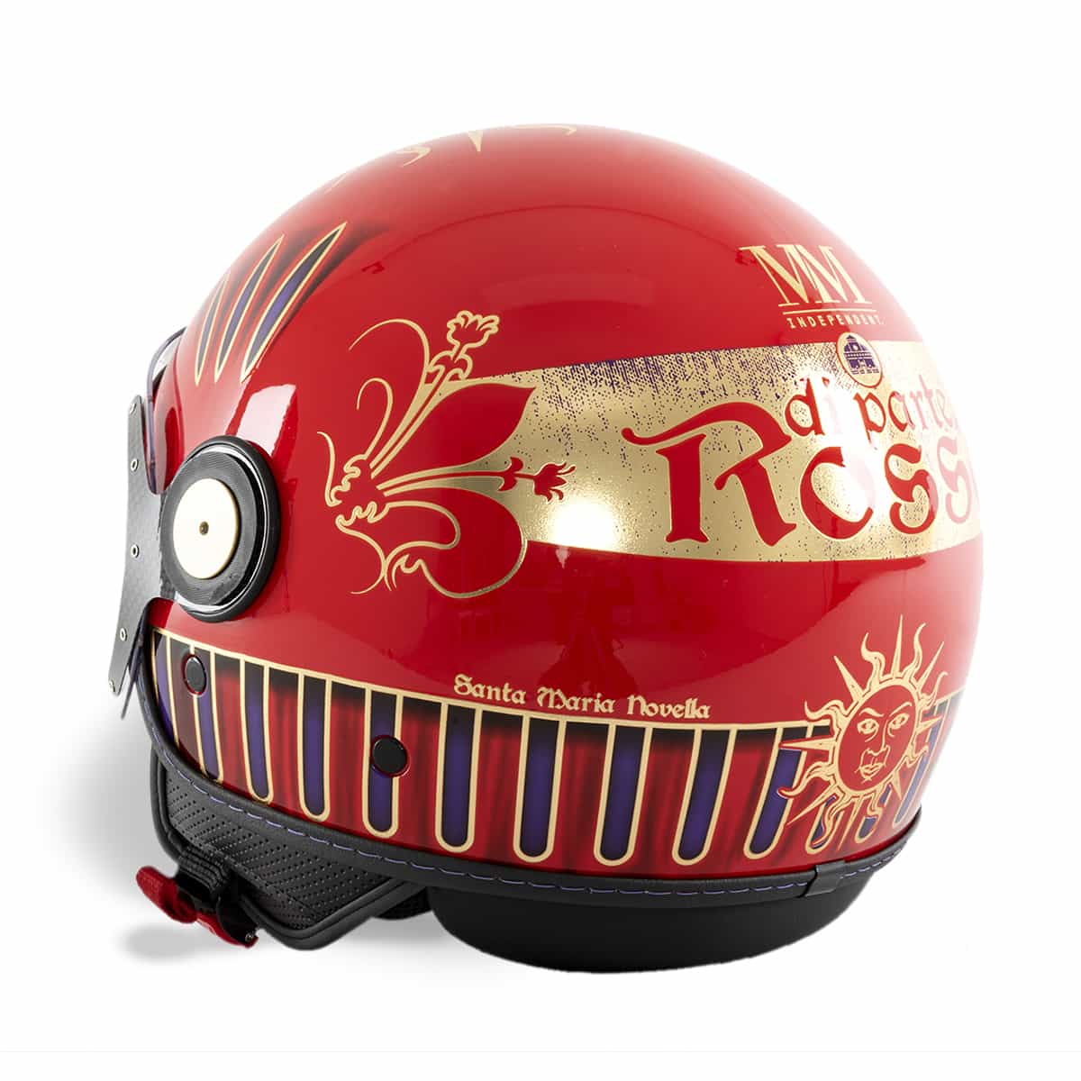 Casco Rossi vista lato sinistro