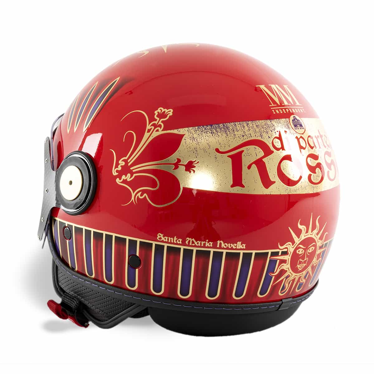 Rossi Helm linke Seitenansicht