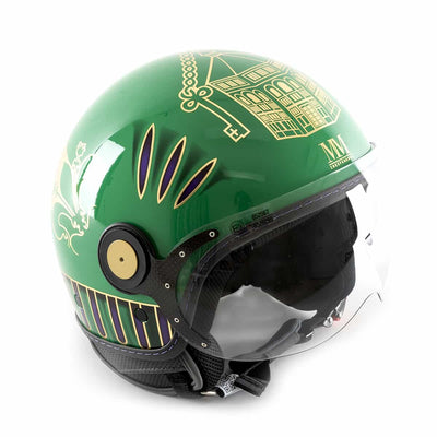 Green helmet right side