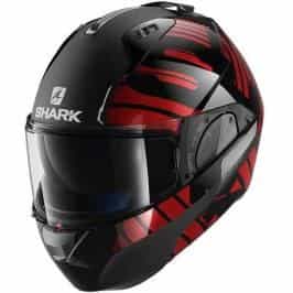 Shark Evo One 2 Lithion Dual Black Red front view