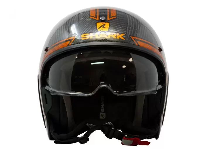 shark drak vinta orange helmet front view1