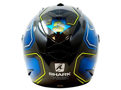Shark Race-R Pro Carbon Guintoli Replica Blue vista posteriore