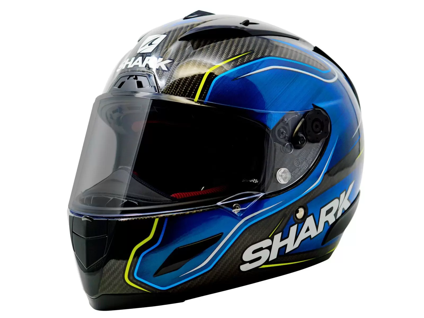 Shark Race-R Pro Carbon Guintoli Replica Bleu côté gauche