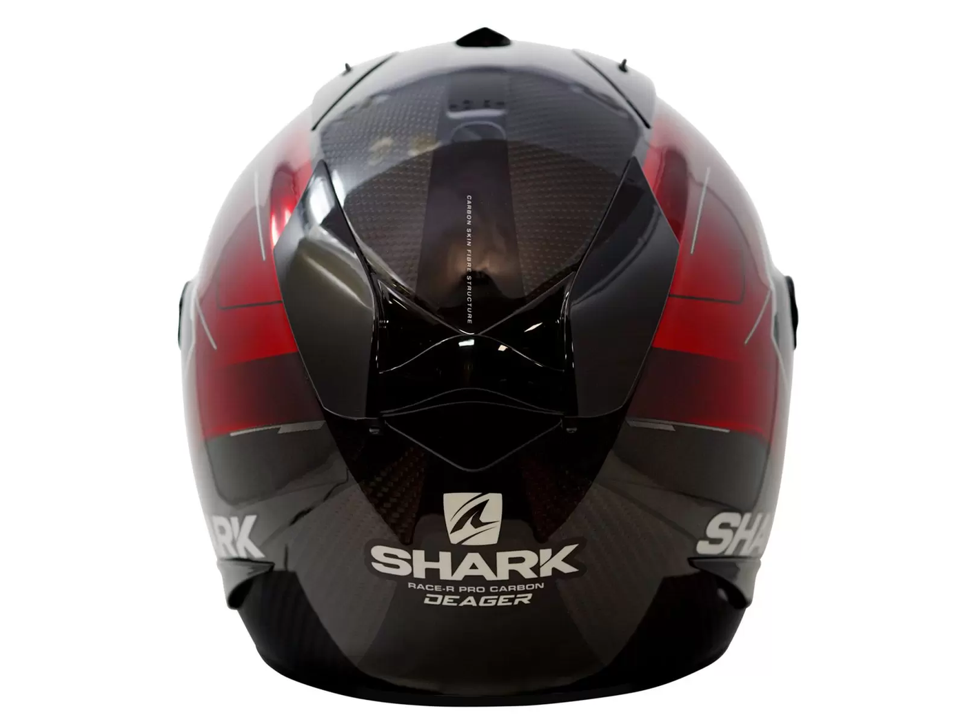 Shark Race-R Pro Carbon Deager Red vista posteriore
