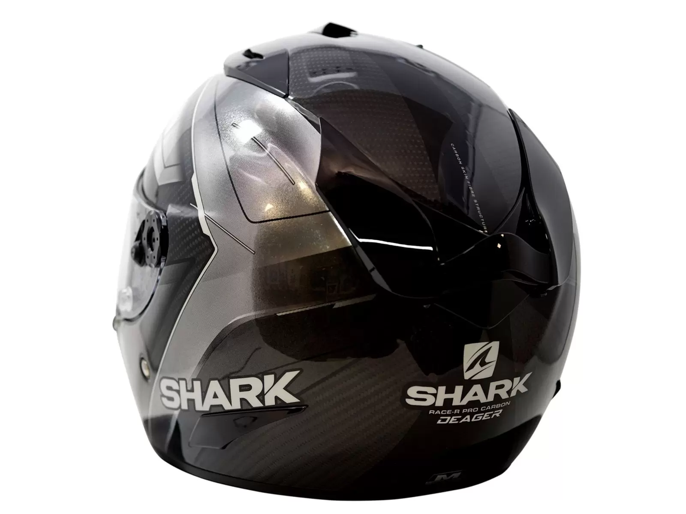 Shark Race-R Pro Carbon Deager Silver vue de trois-quart