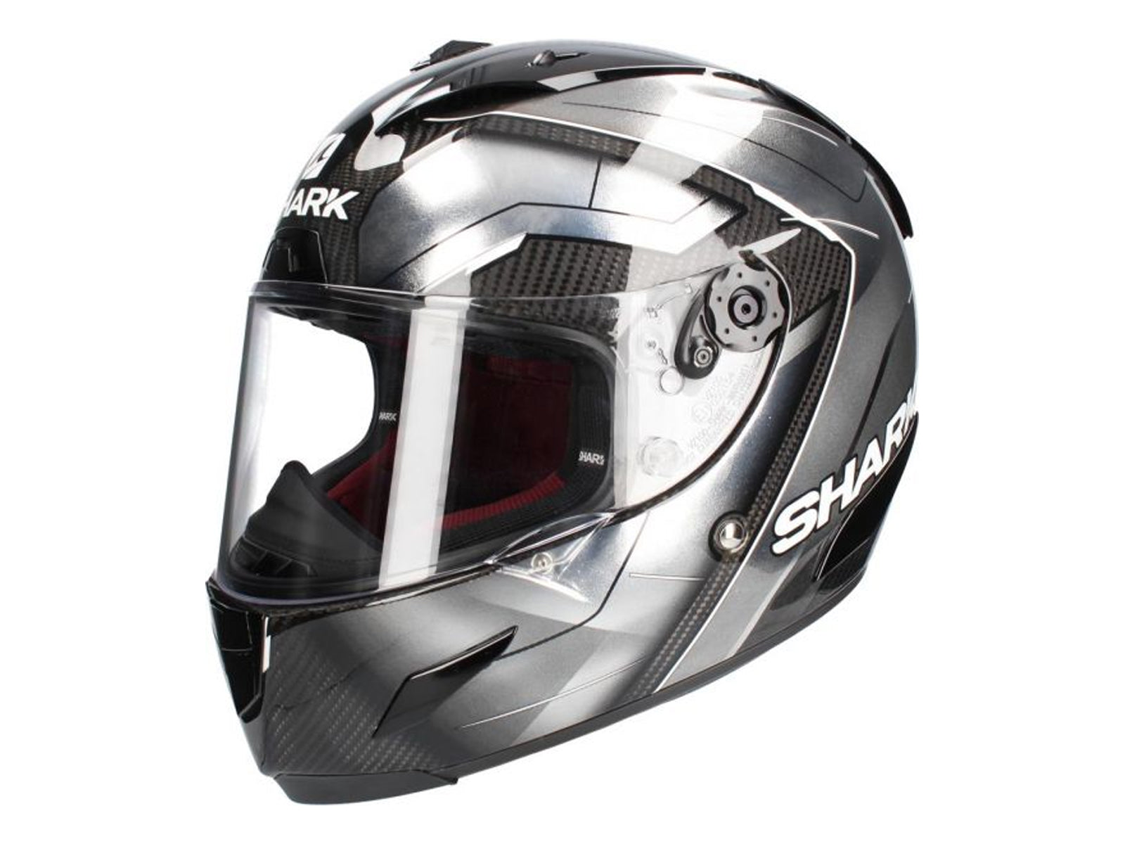 Shark Race-R Pro Carbon Deager Argento vista lato sinistro