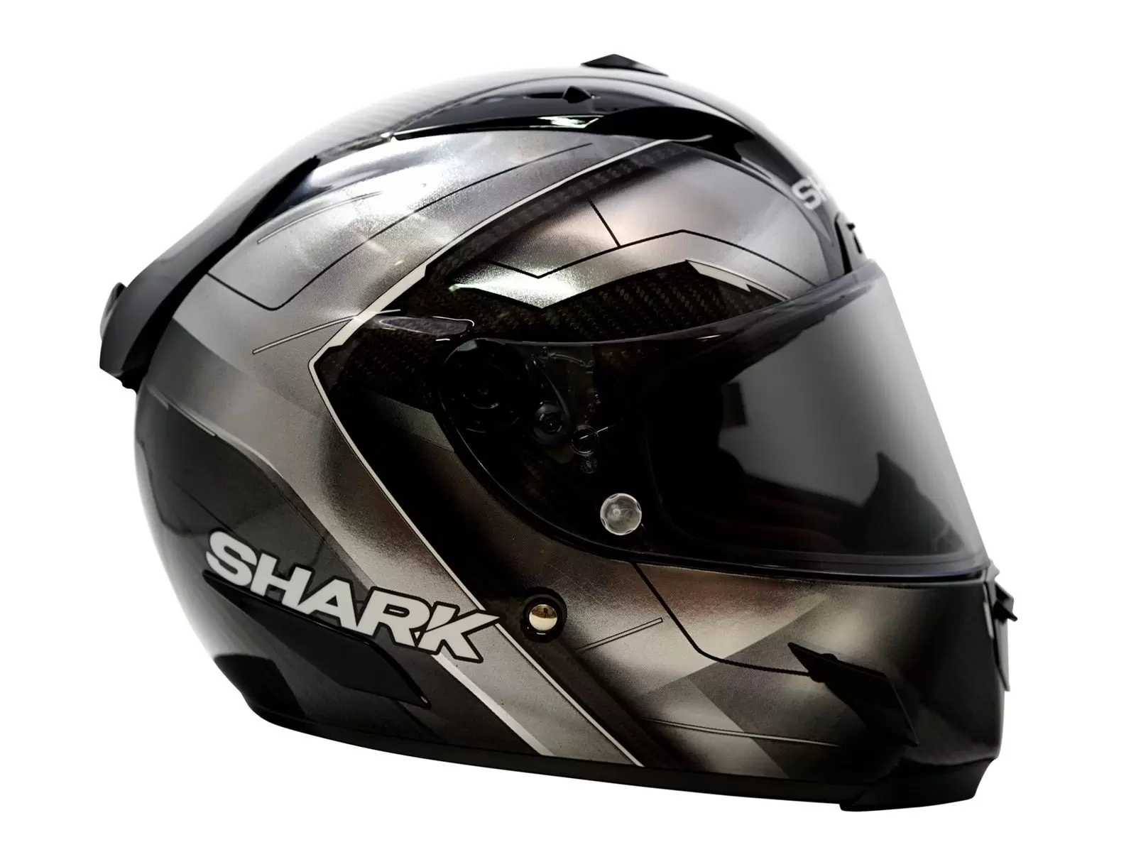 Shark Race-R Pro Carbon Deager Argento vista lato destro