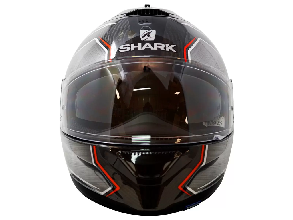 Shark Spartan Carbon Guintoli Replica Silver vista frontale